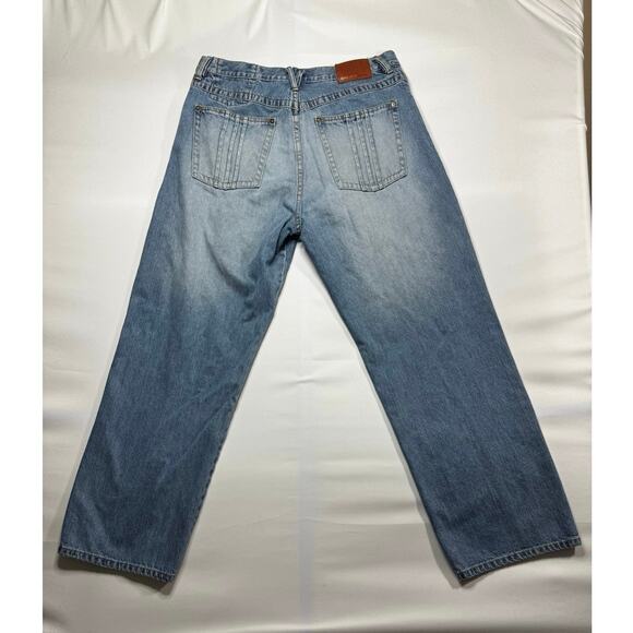 Sean John Denim Men's Baggy Wide Leg Blue Denim Jeans - Size 36 (36x32) - Picture 2 of 4